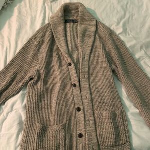 Polo Ralph Lauren Mens Black Cardigan Sweater L